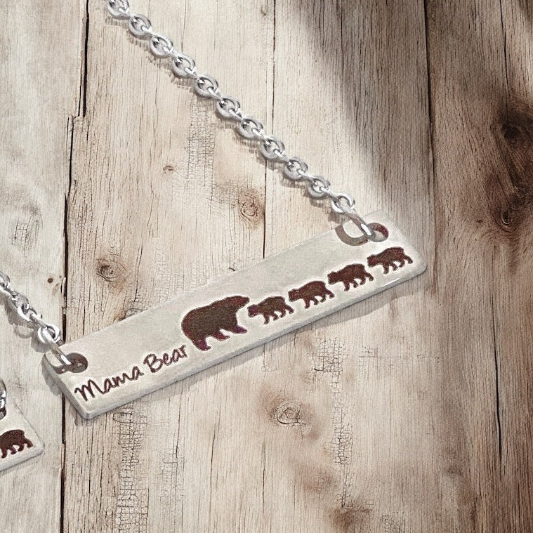 Mama Bear Bar Necklaces