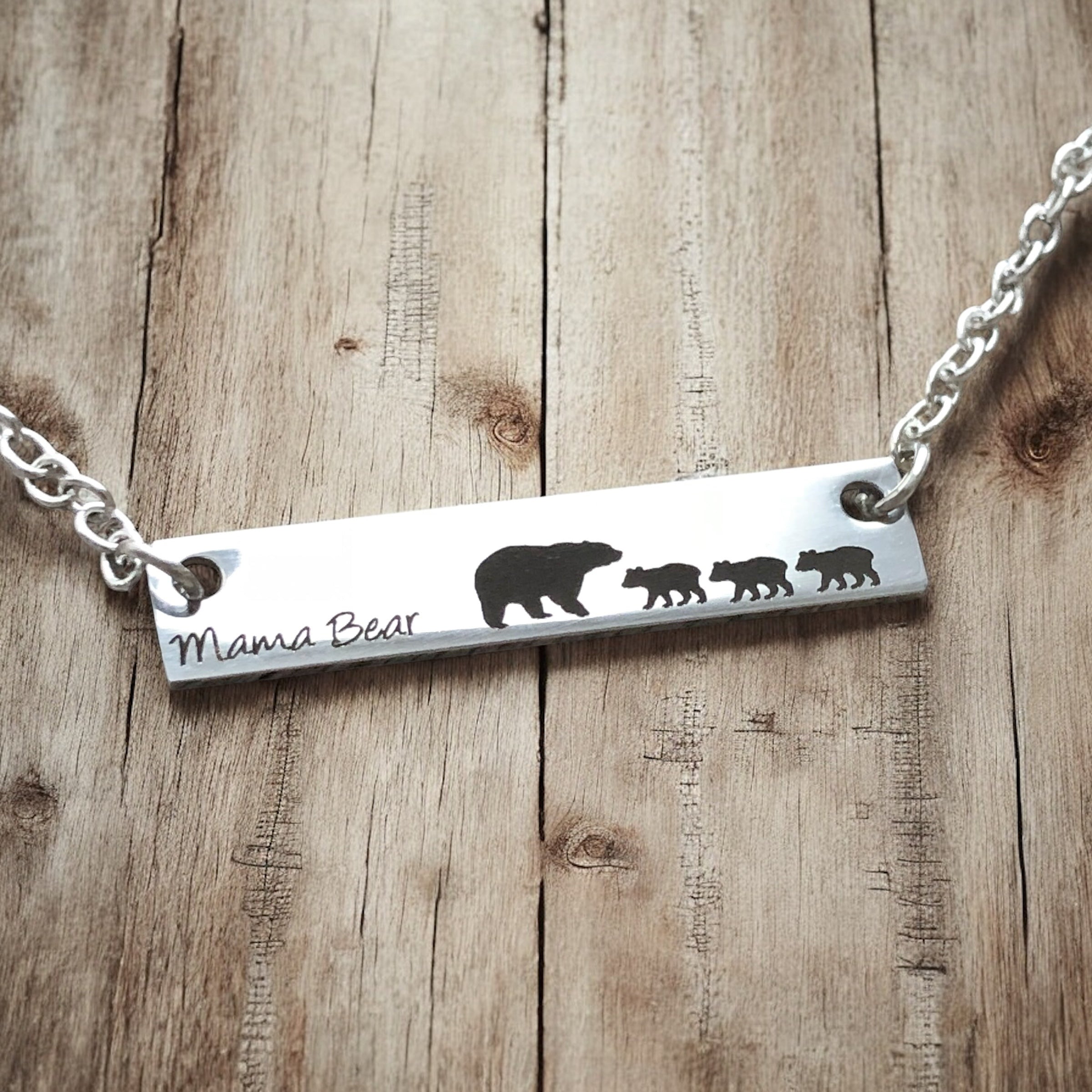 Mama Bear Bar Necklaces