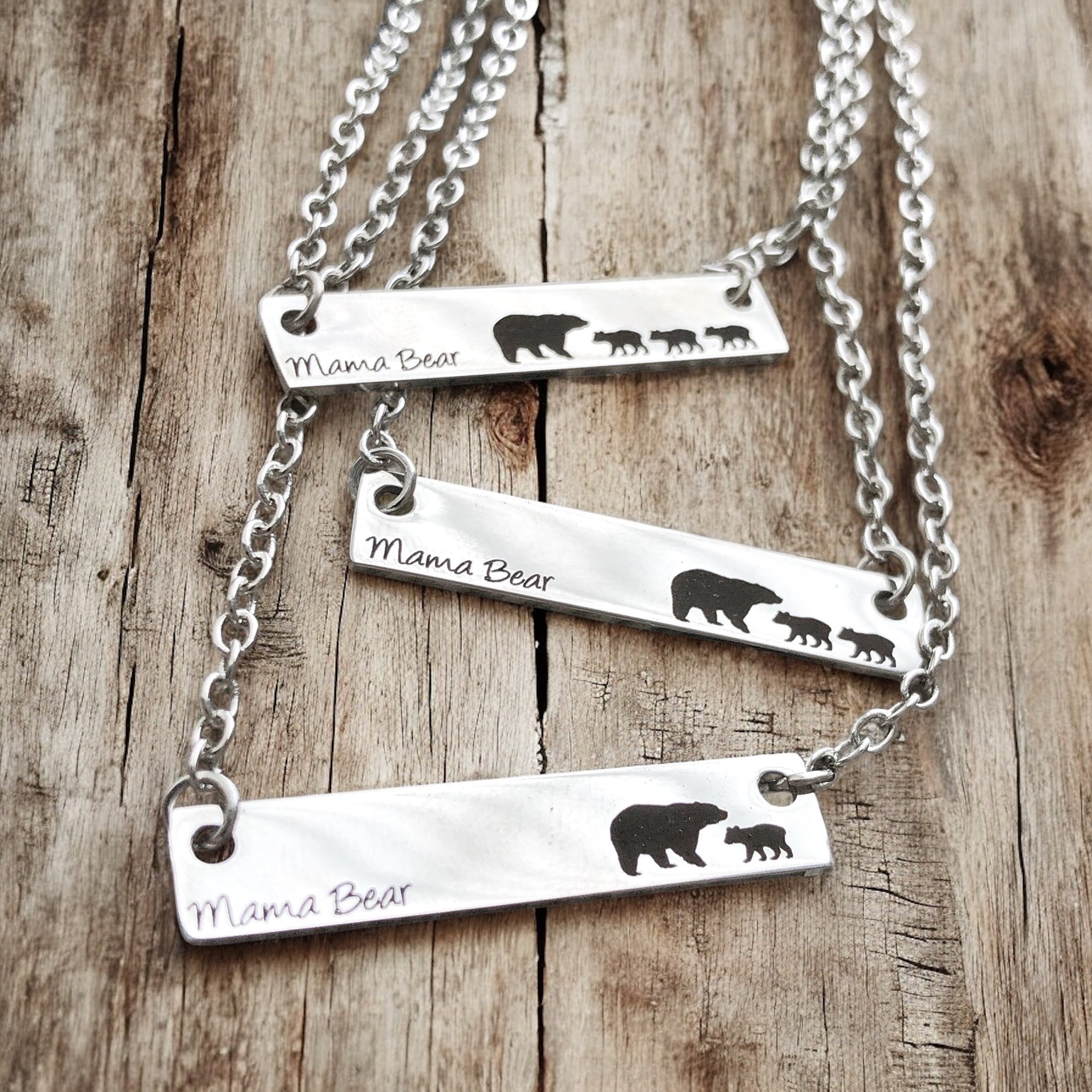 Mama Bear Bar Necklaces
