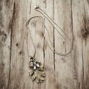 Oak Leaf and Acorn Necklace