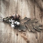 Oak Leaf and Acorn Necklace