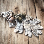 Oak Leaf and Acorn Necklace