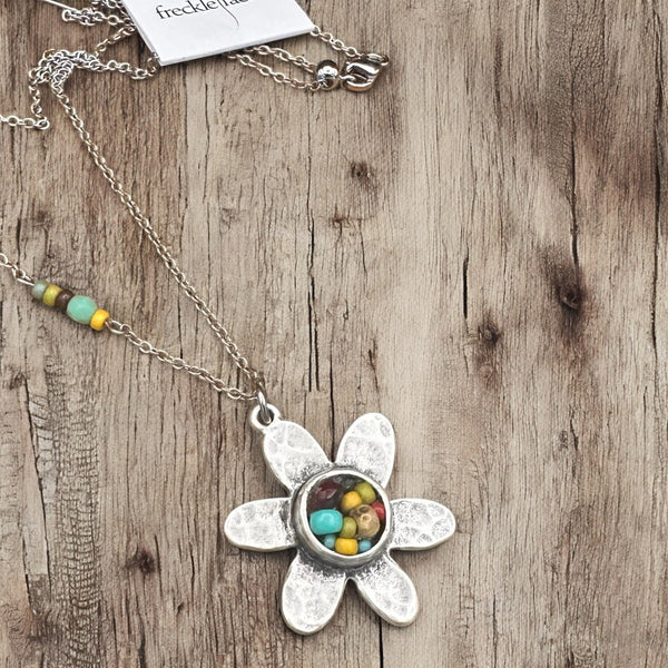 OOAK Mosaic Adjustable Necklace - M3616
