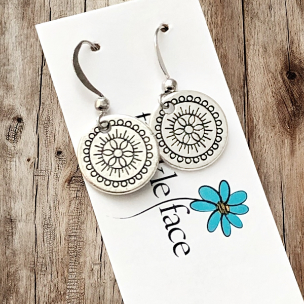 Small Medallion Earrings