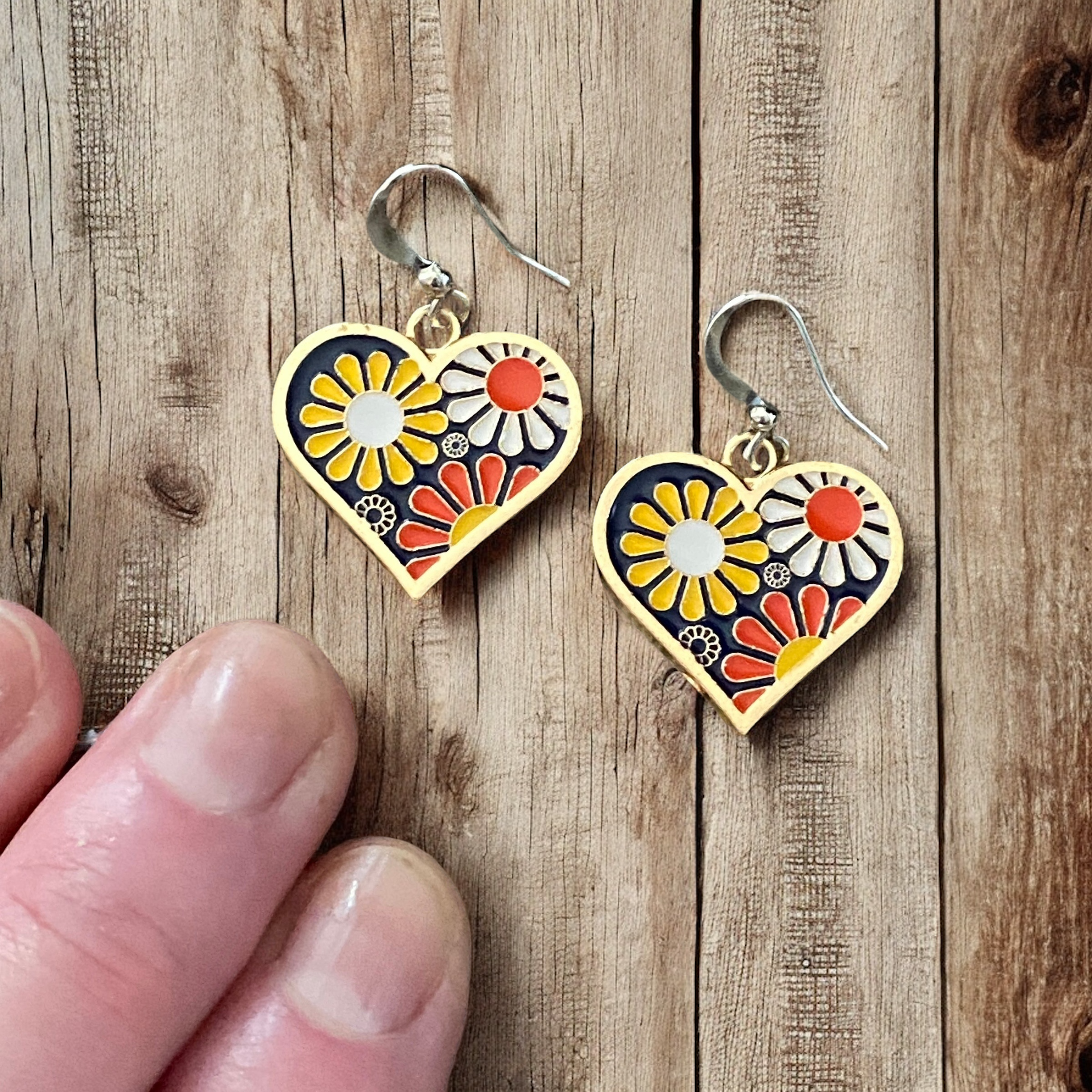 Retro Flower Power Earrings