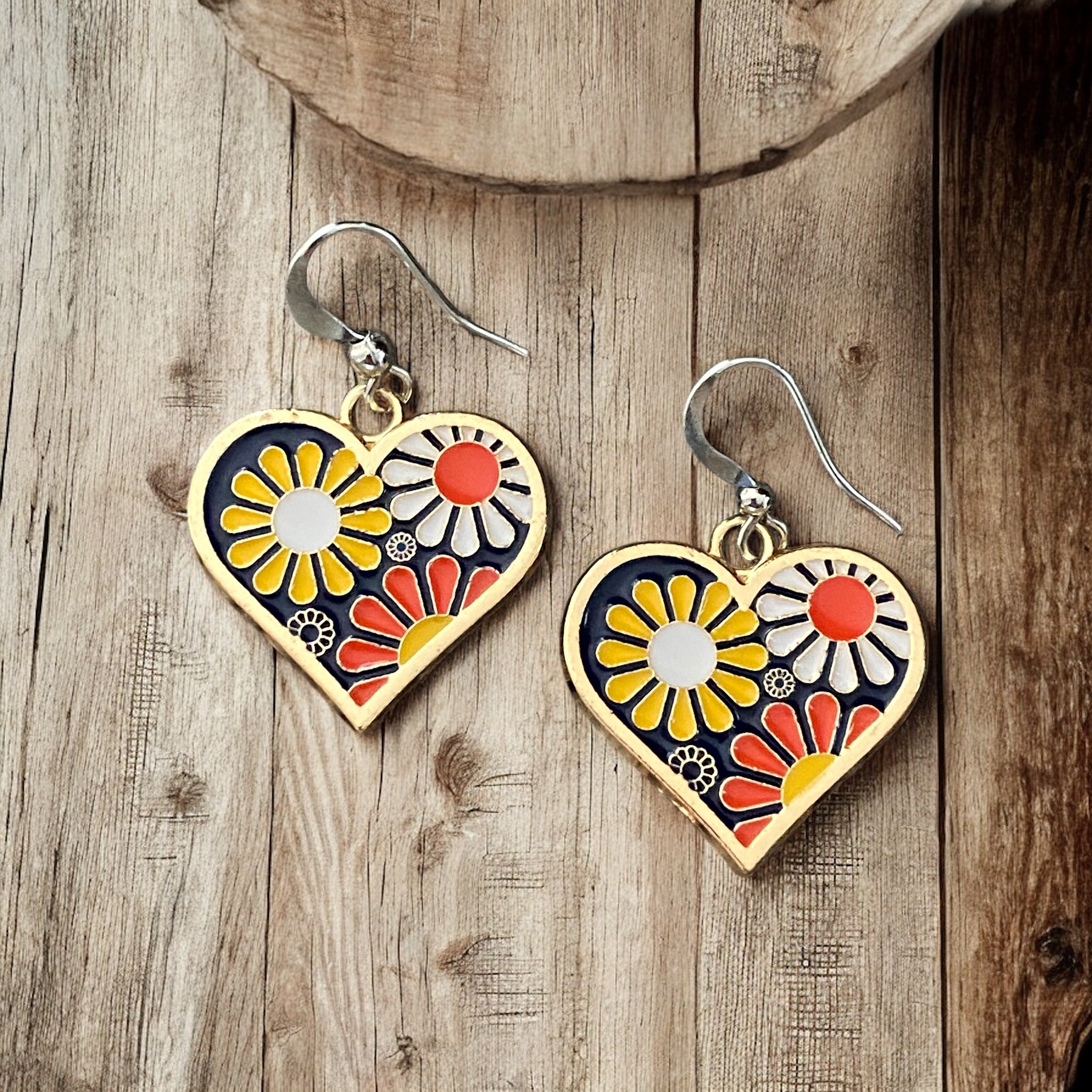 Retro Flower Power Earrings