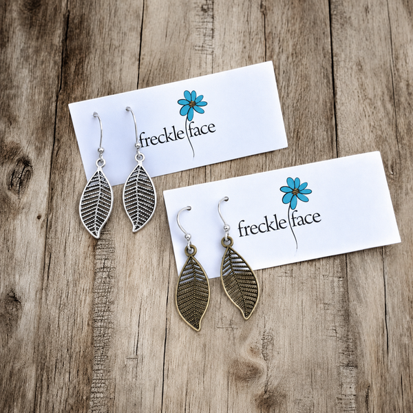 Filigree Leaf Earrings – Lightweight Nature-Inspired Dangles