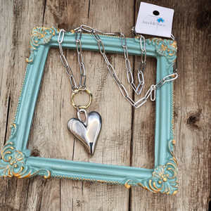 Paperclip Heart Necklace