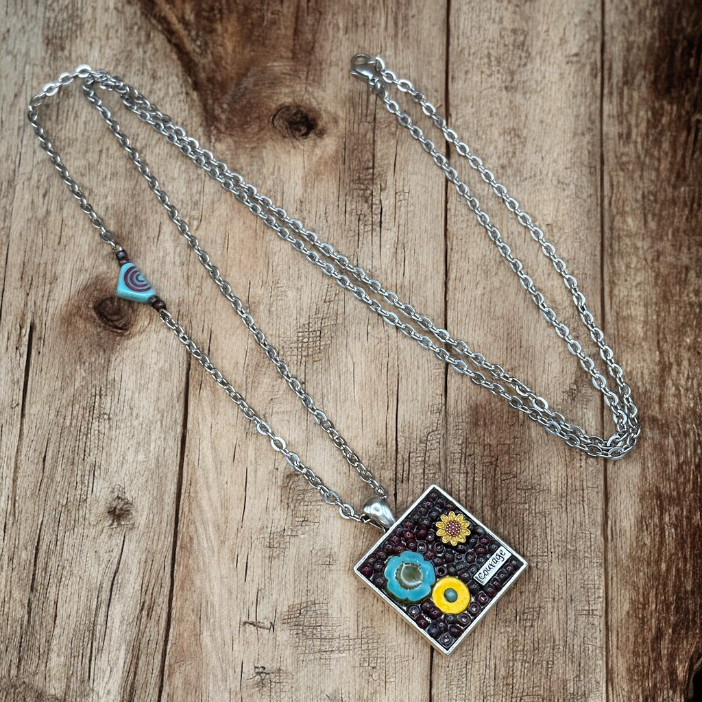 One of a Kind Mosaic Necklace