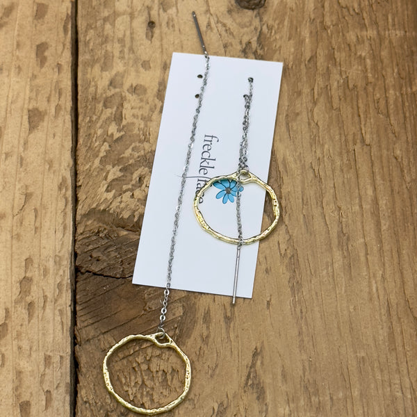 Pull Through Chain Earrings - various designs