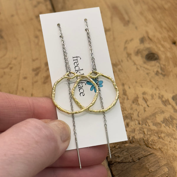 Pull Through Chain Earrings - various designs