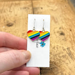 Heart Full of Rainbow Hook Earrings