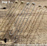 Pick your anklet chain size and color - Design your own Anklet