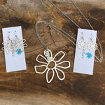 Breathe Flower Necklace & Earring Set