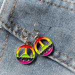 Peace Symbol Earrings