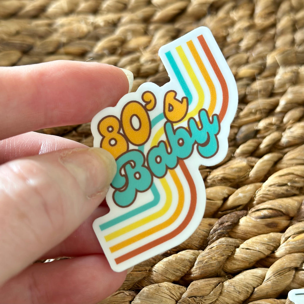 Groovy Vinyl Stickers - 80's Baby