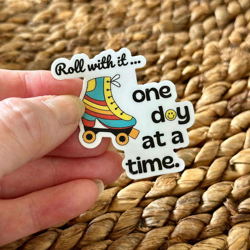 Groovy Vinyl Stickers - Roll with it