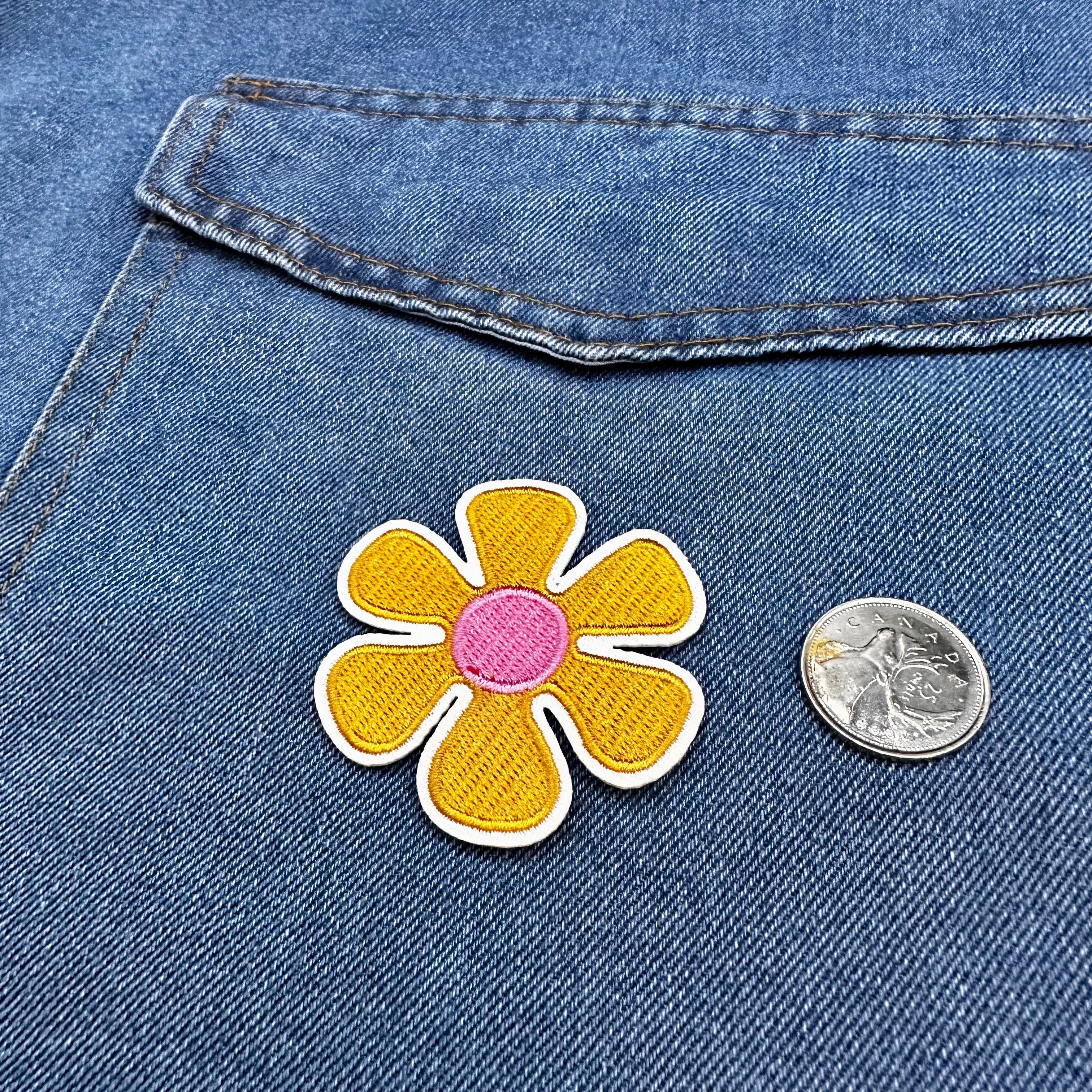 Iron On Patches - Groovy Flower