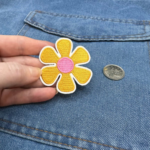 Iron On Patches - Groovy Flower