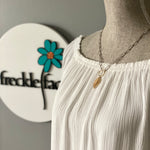 Paperclip Leaf Necklace