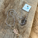 Paperclip Leaf Necklace