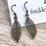Filigree Leaf Earrings