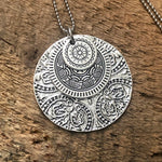 Triple Medallion Pendant Necklace