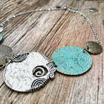 Bold Medallion Bib Necklace