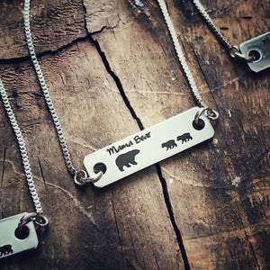 Mama Bear adjustable Bar Bracelets