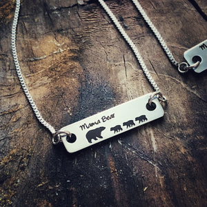 Mama Bear adjustable Bar Bracelets