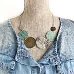 Bold Medallion Bib Necklace