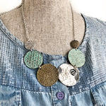 Bold Medallion Bib Necklace