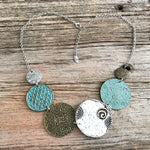 Bold Medallion Bib Necklace