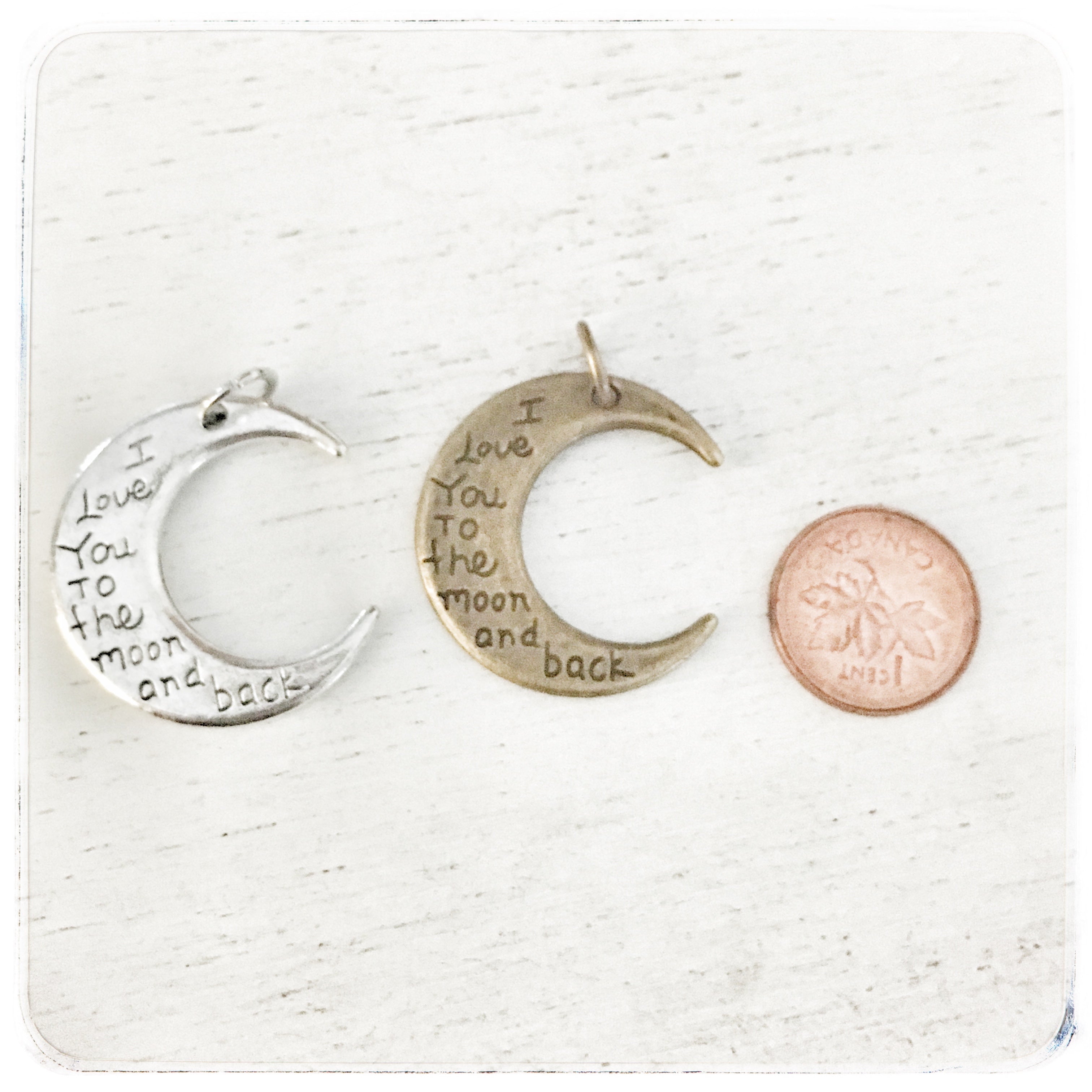 I love you to the moon and back - Moon - Charm