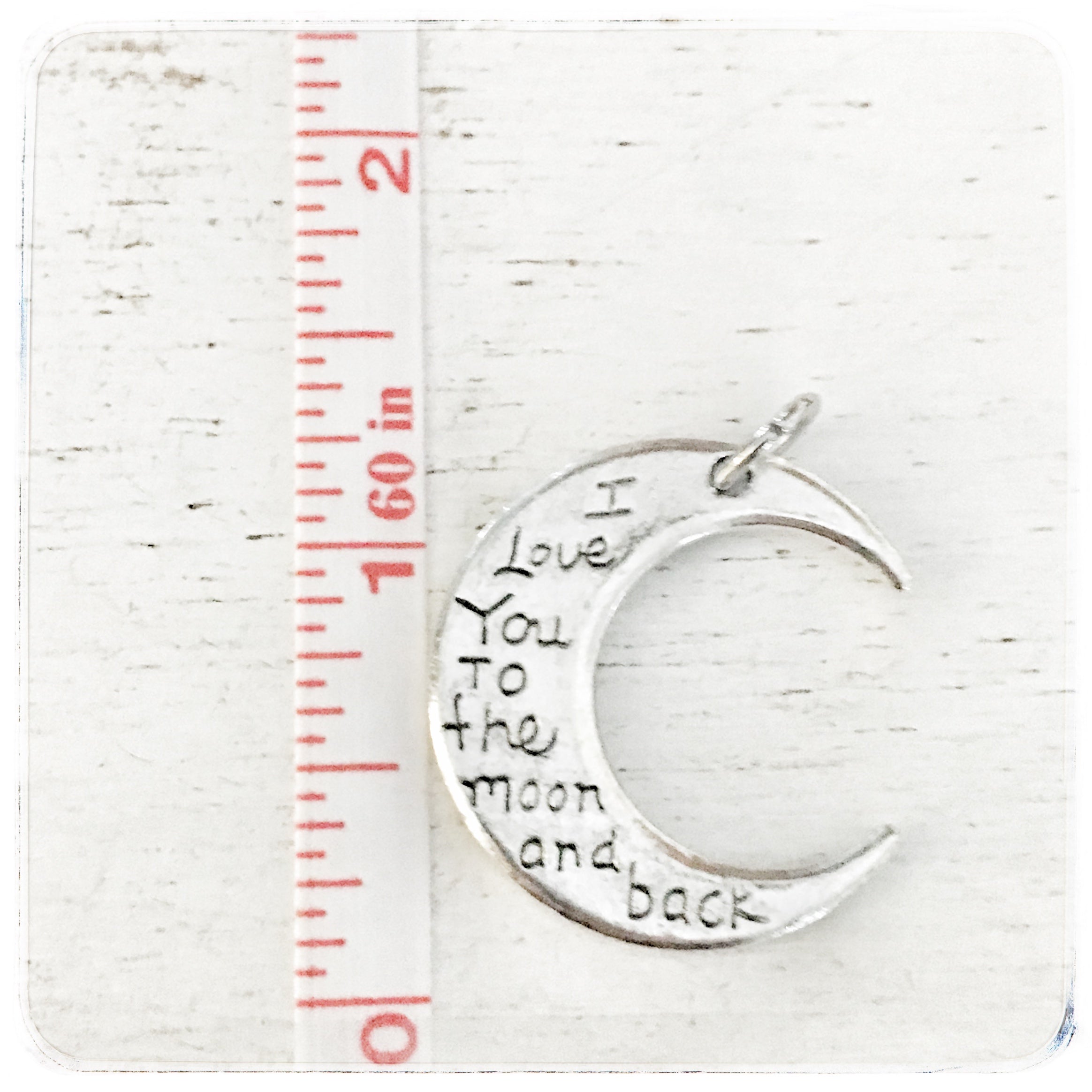 I love you to the moon and back - Moon - Charm