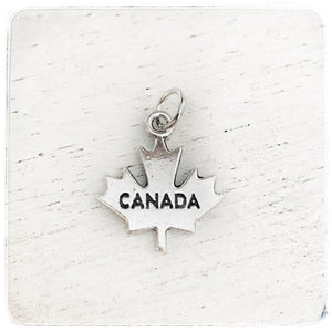 Canada - small maple leaf - Charm