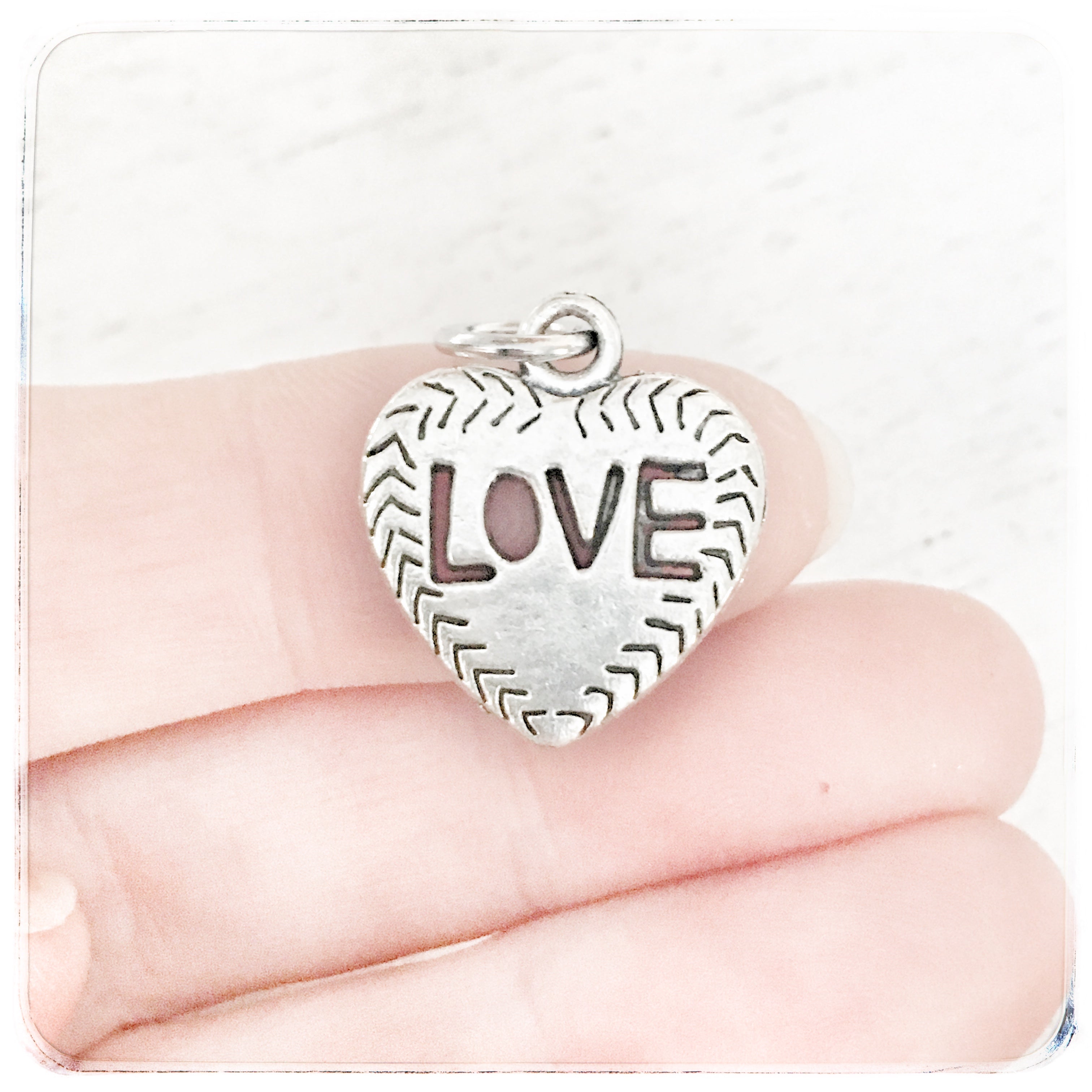 Love - see through heart - Charm