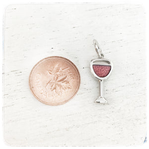 Red Wine Glass - Charm