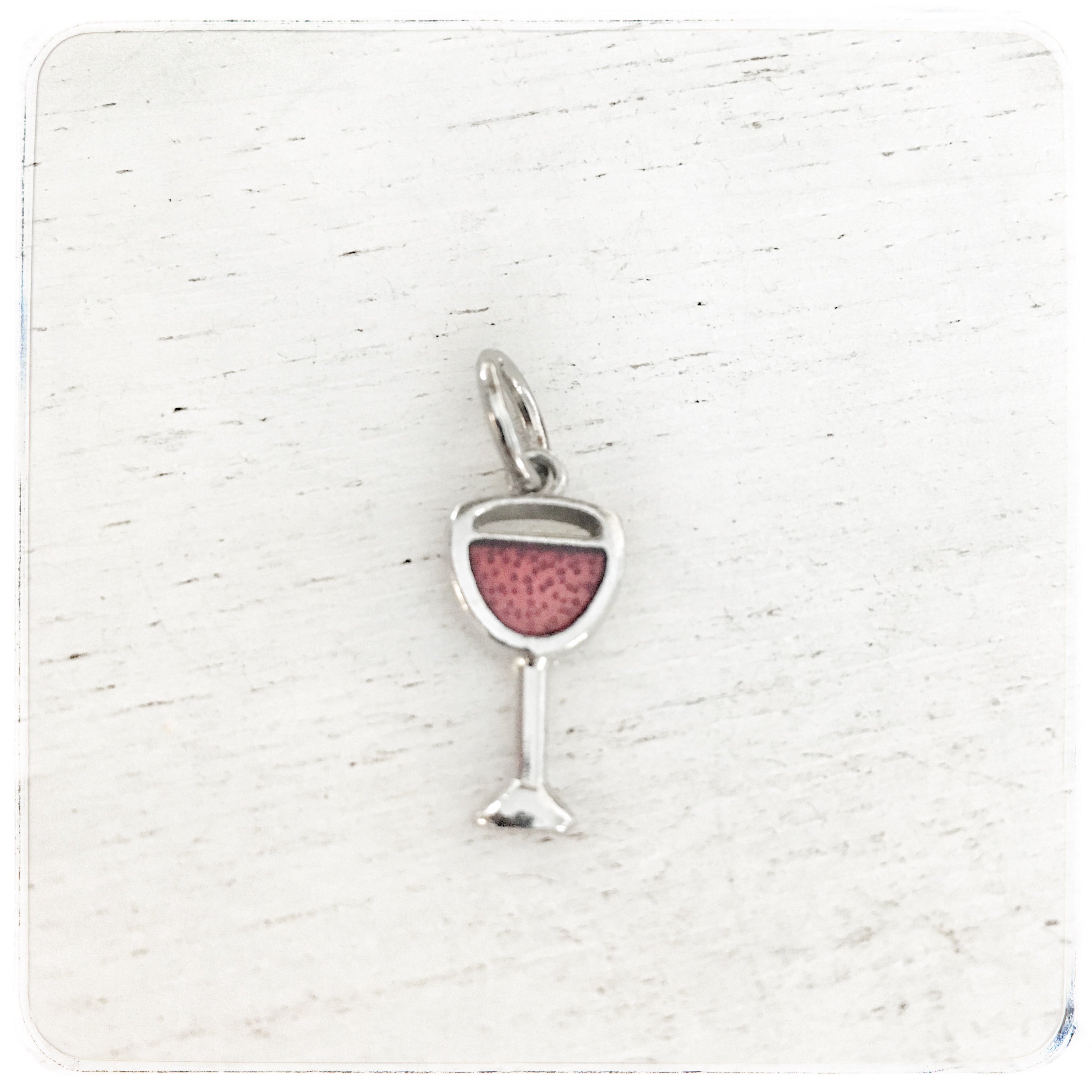 Red Wine Glass - Charm