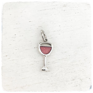 Red Wine Glass - Charm