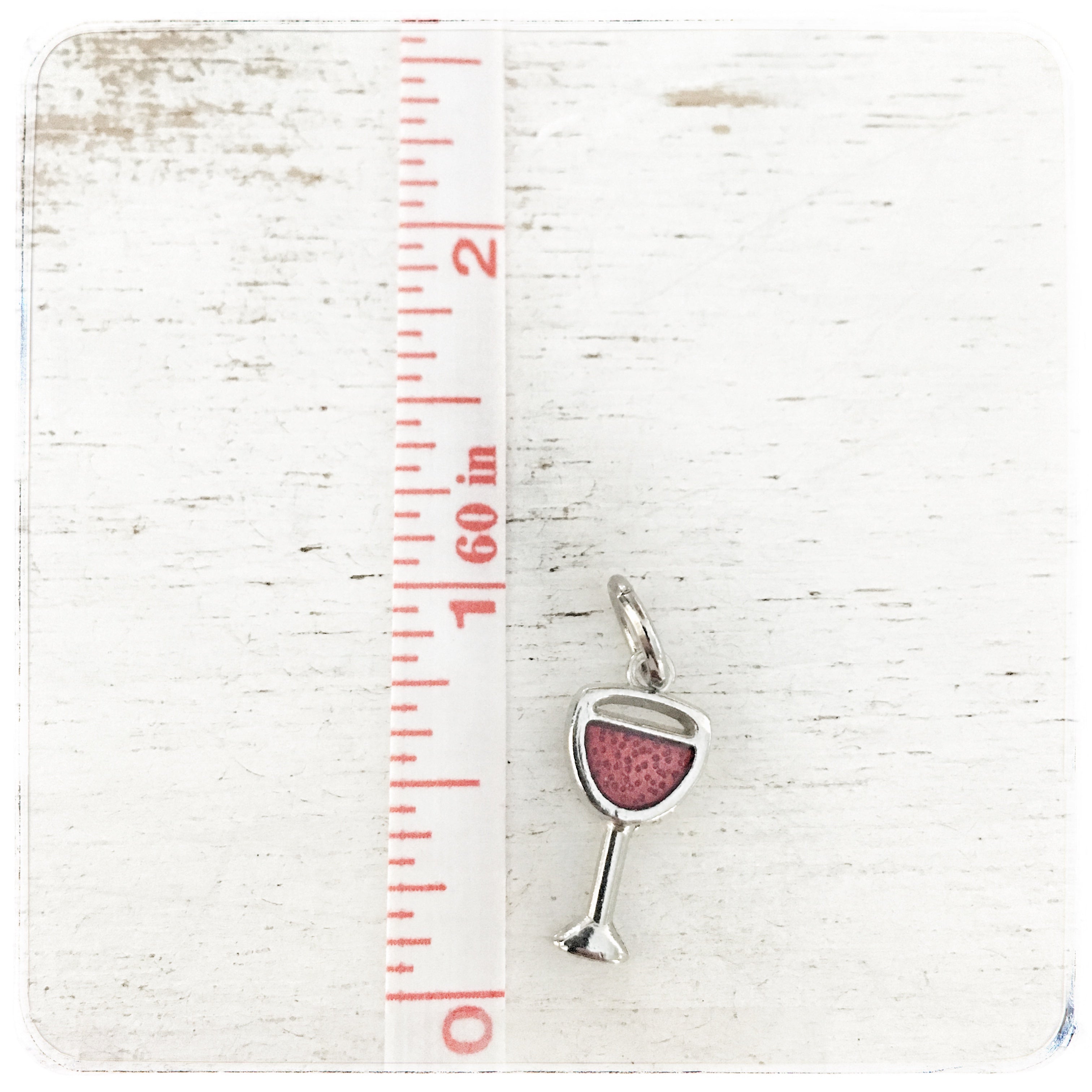 Red Wine Glass - Charm