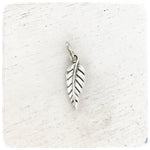 Small Feather Leaf - Charm
