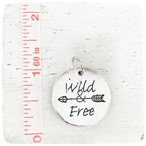 Wild and Free Round - Charm