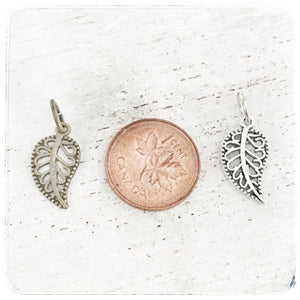 Small Fancy Leaf - Charm