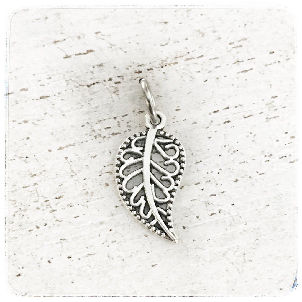 Small Fancy Leaf - Charm