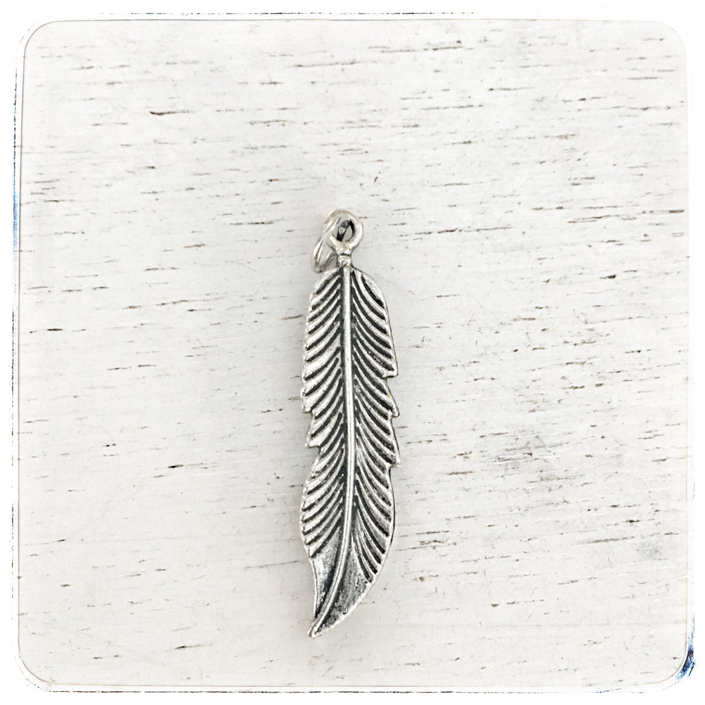 Med- Large Feather - Charm