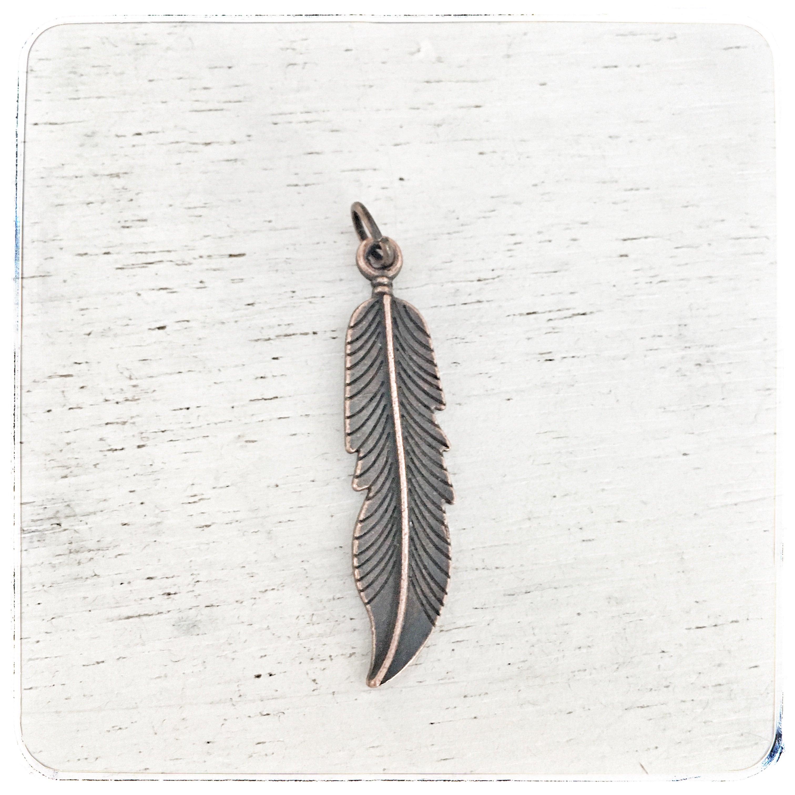 Med- Large Feather - Charm
