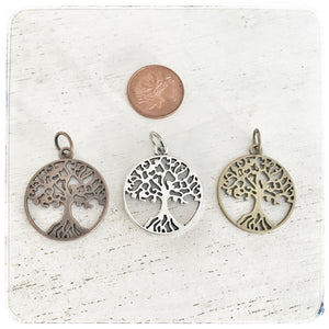 Tree in Circle - Charm