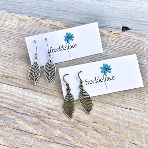 Filigree Leaf Earrings