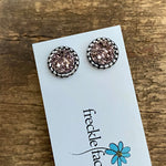 Druzy Stud Earrings - Neutrals 10mm